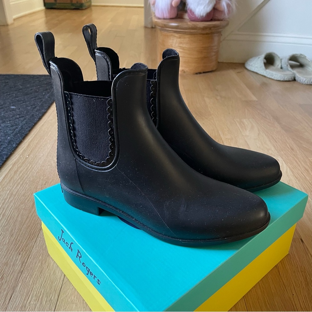 Jack Rogers Black Ankle Boots